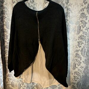 Women's Black Long Sleeve Top